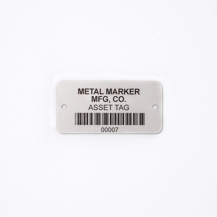 metal identification barcode equipment tags