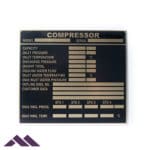 Data Plates | Custom Identification | Metal Marker Mfg.