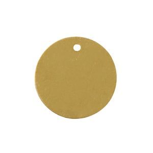 brass industrial tag