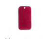 Anodized Aluminum Tags Red Medical Tag