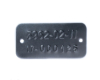 Metal Embossed Tags Stainless Steel